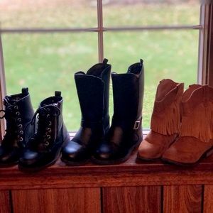 Girls toddler boots lot